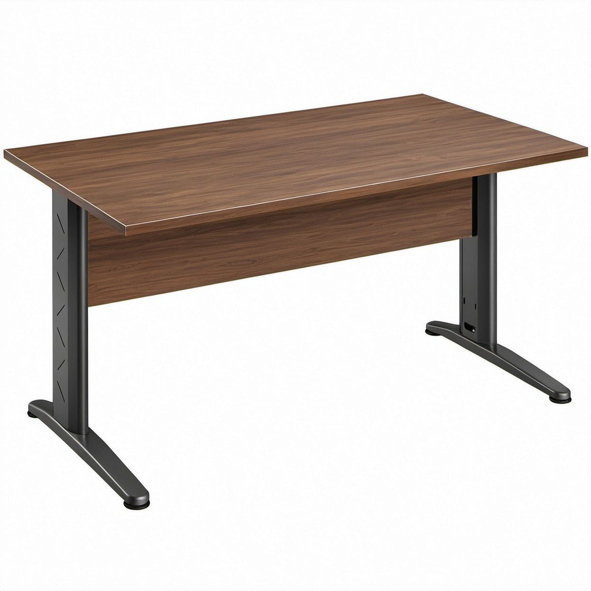 Scrivania Rettangolare Noce e Nero 160 x 80 x 74 cm